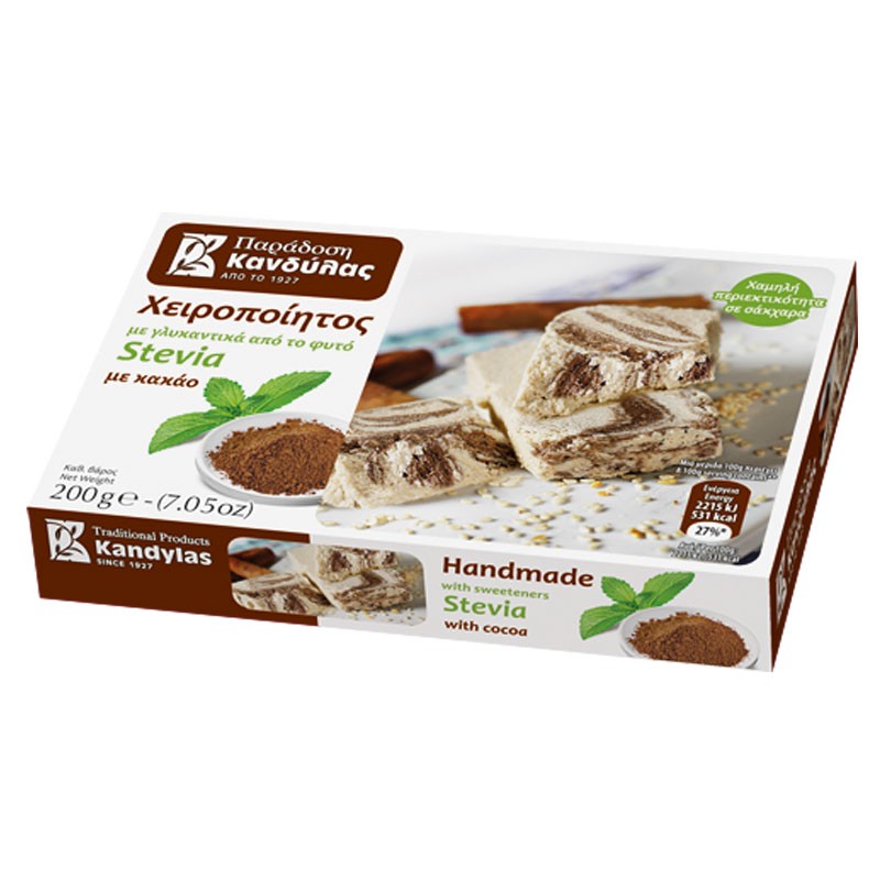 Χαλβάς Κακάο με Στέβια 200g Χαλβάς Κακάο με Στέβια 200g