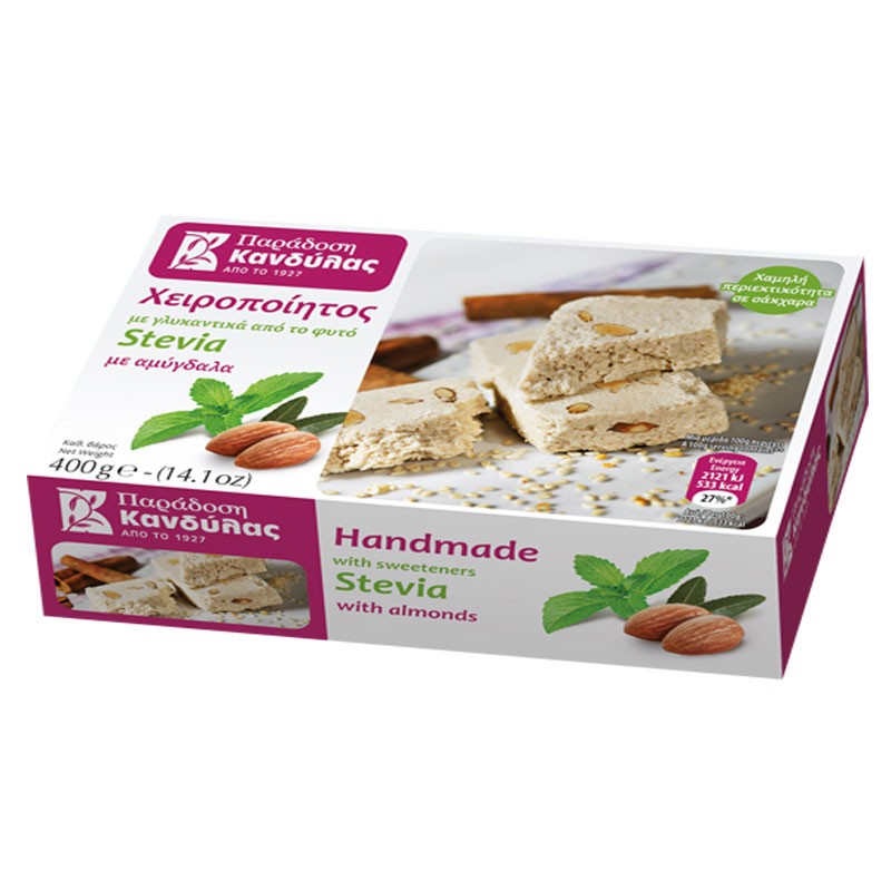Χαλβάς Αμύγδαλο με Στέβια 400g Χαλβάς Αμύγδαλο με Στέβια 400g