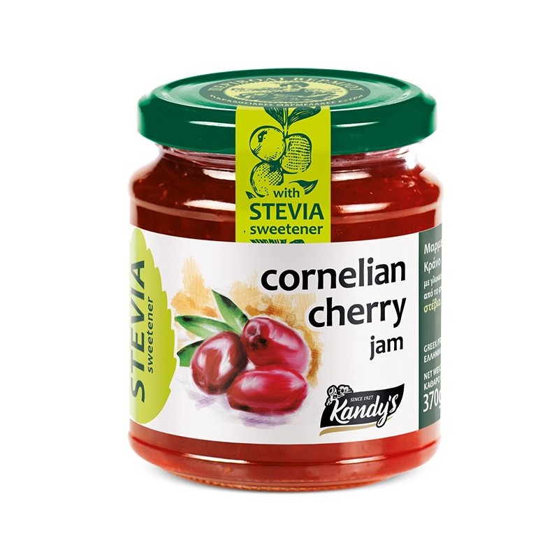 Extra Jam Cornelian Cherry Stevia 370g