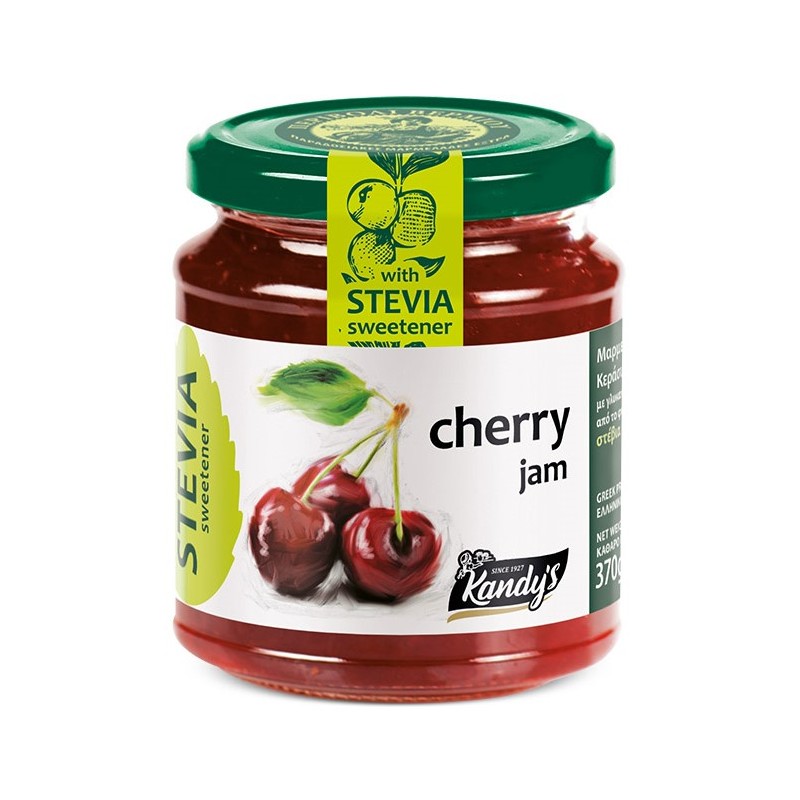 Μαρμελάδα Κεράσι με Στέβια 370g Μαρμελάδα Κεράσι με Στέβια 370g